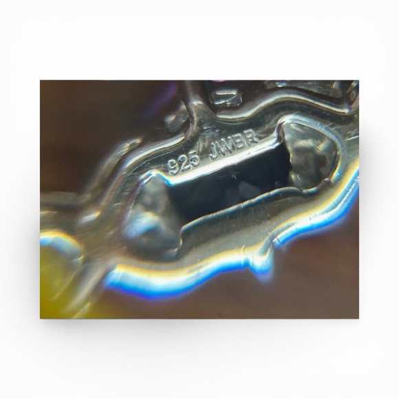 Signed JWBR Purple Amethyst Bracelet and 925 Silver Bracelet - Picture 4 of 6